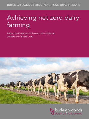 cover image of Achieving net zero dairy farming